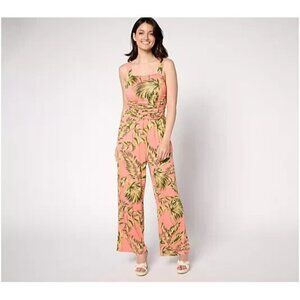 Brandis Dress Out Loud Petite Jet Set Jumpsuit CORAL PALM PETITE L A686184